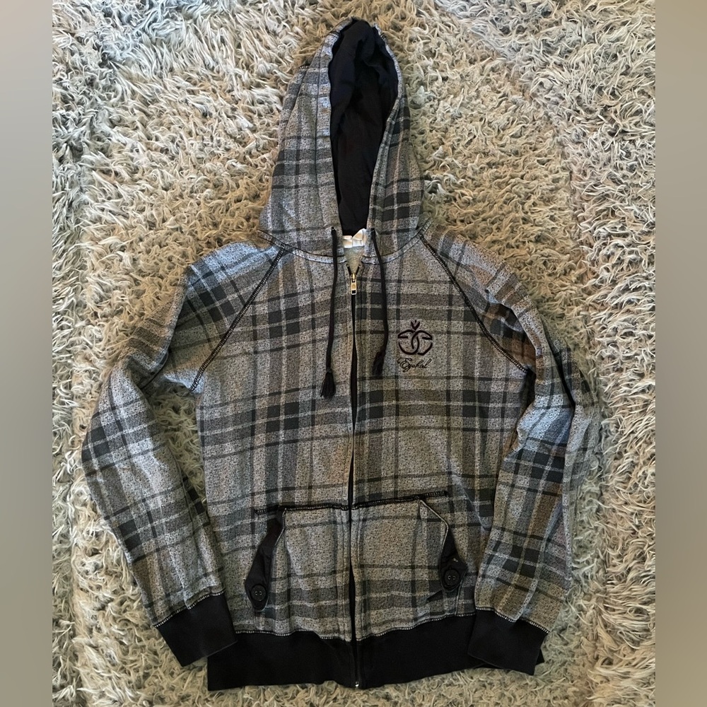 Vintage Ezekiel brand zip up hoodie hooded sweatshirt size small